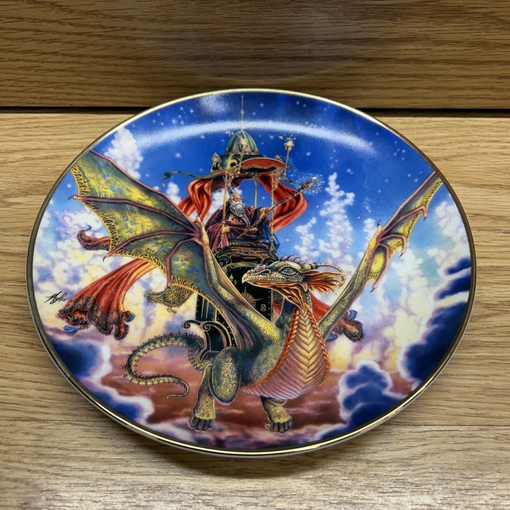 Royal Doulton- Myles Pinkney- Franklin Mint Dragon Flight Plate